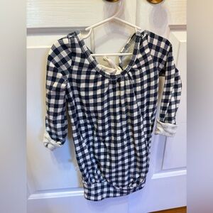 Childhoods clothing sweatshirt dress- navy and white